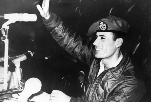 qaddafi is saluting you