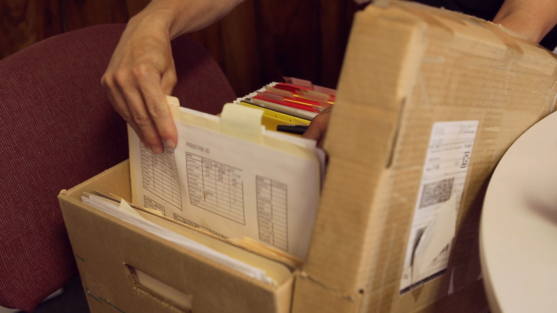 box of documents