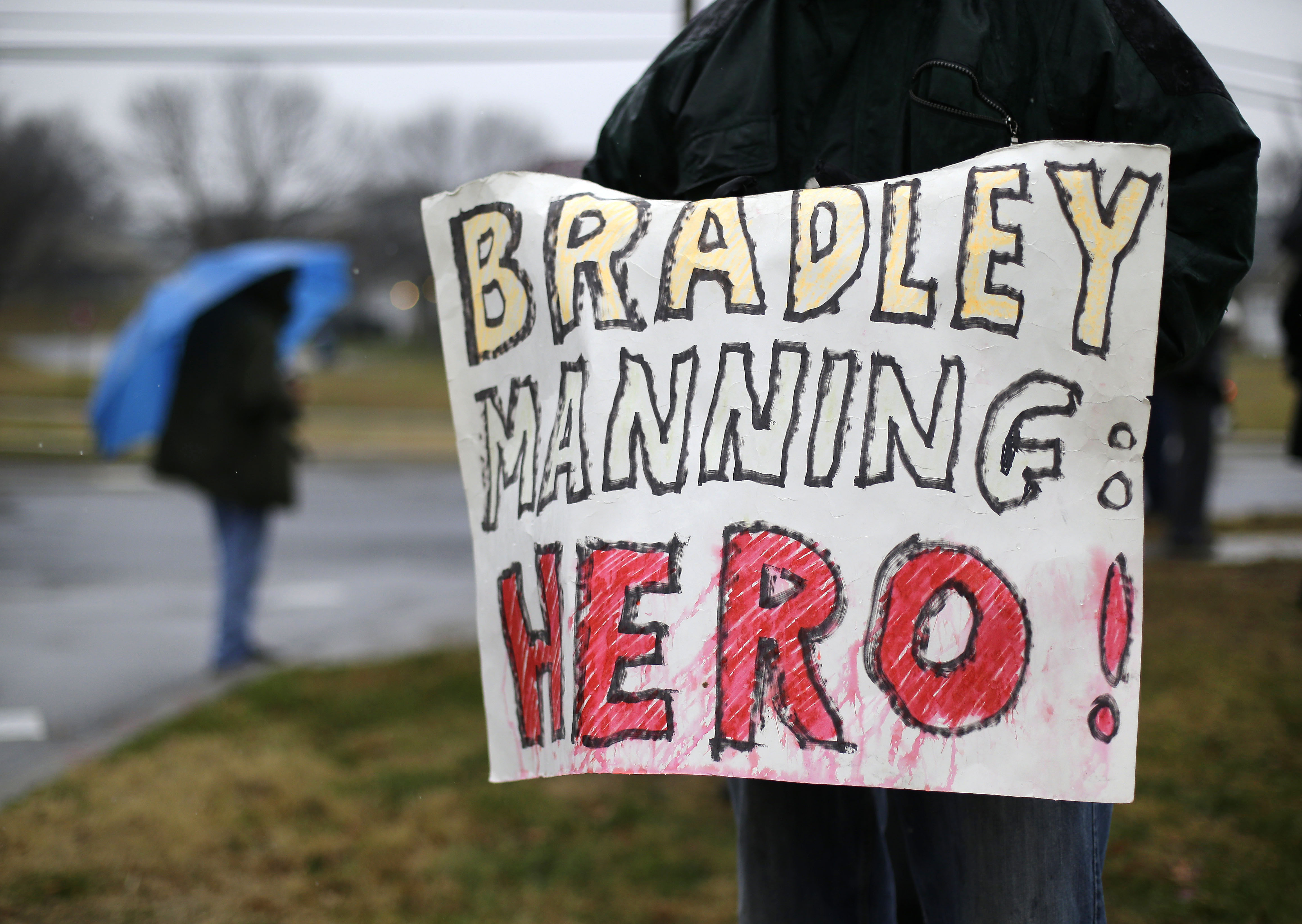 Bradley Manning protesters