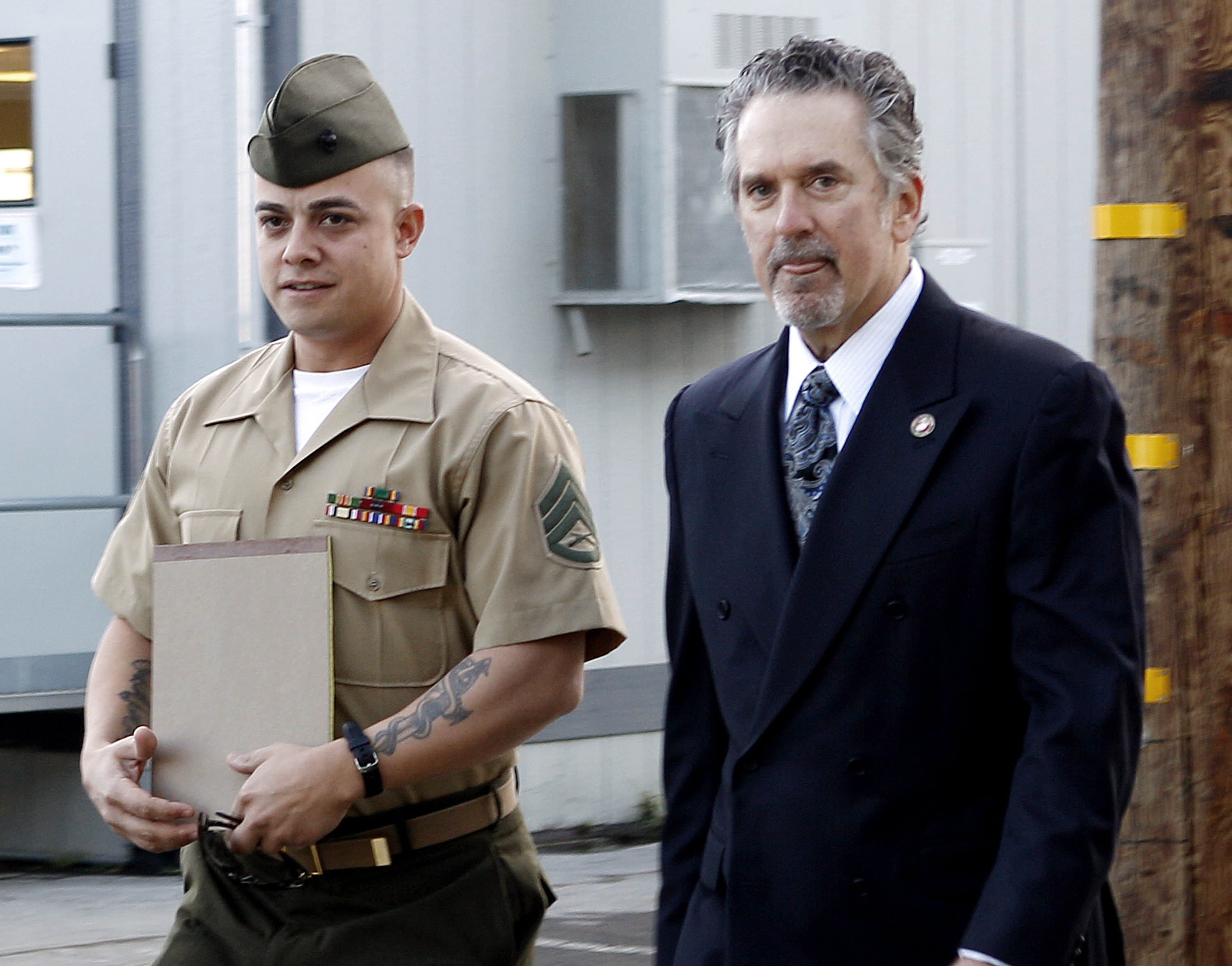 Sgt. Frank Wuterich and attorney