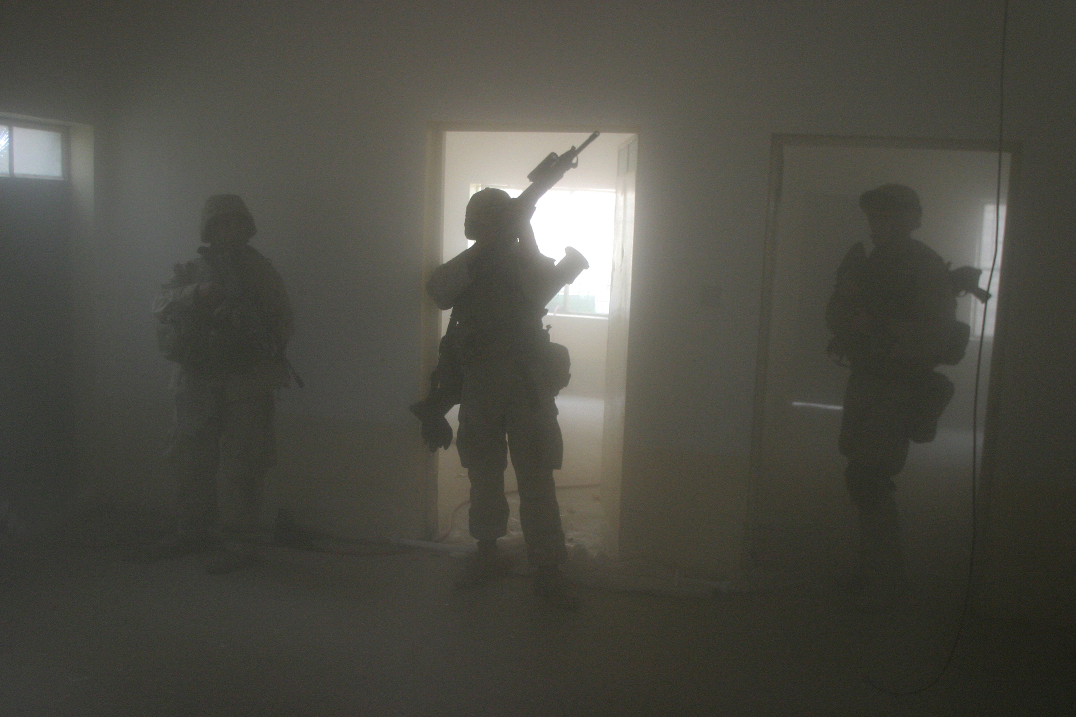 marines in the fog