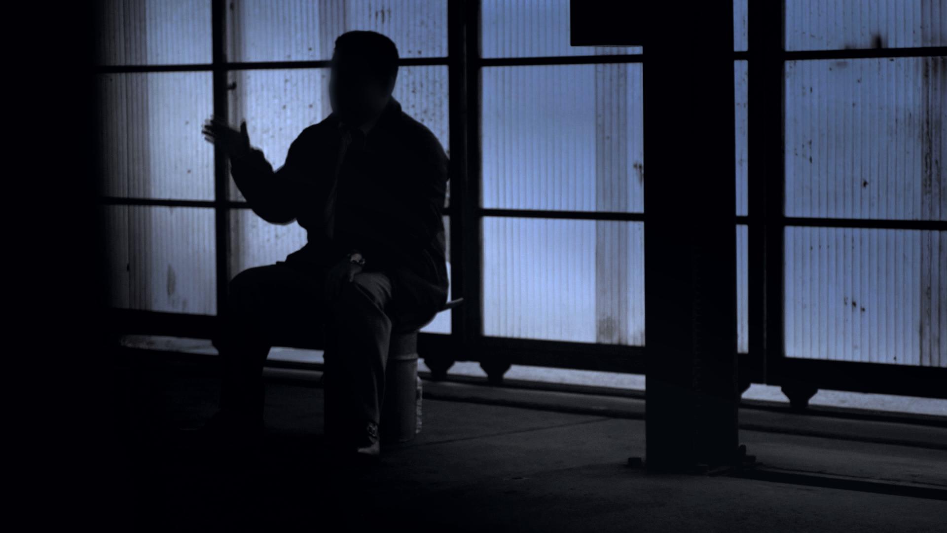 Silhouette of TEPCO engineer