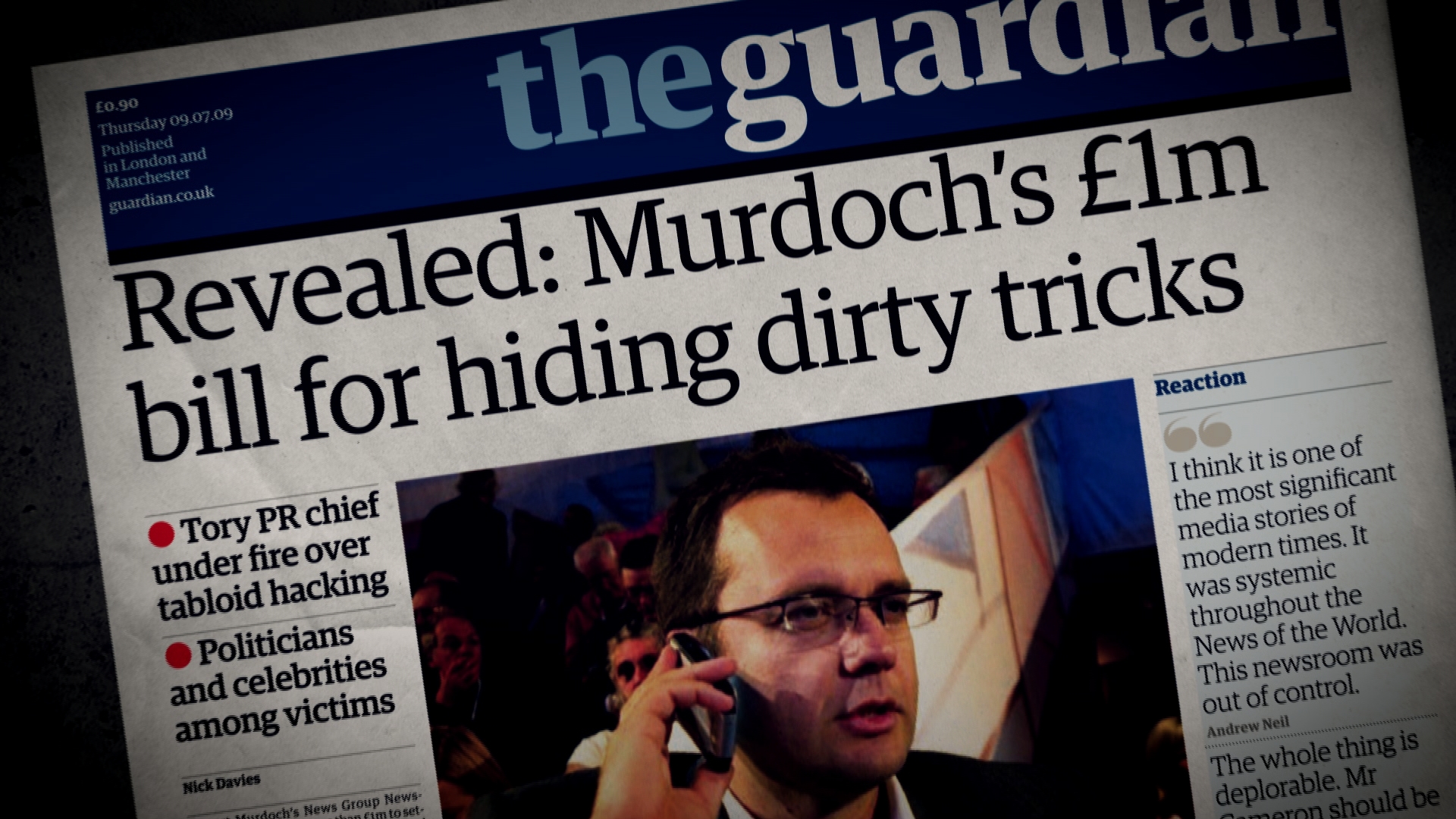 guardian headline dirty tricks