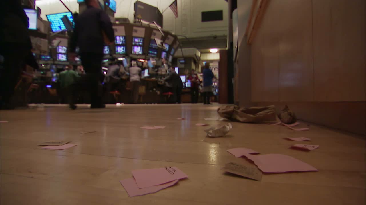 stock exchange floor