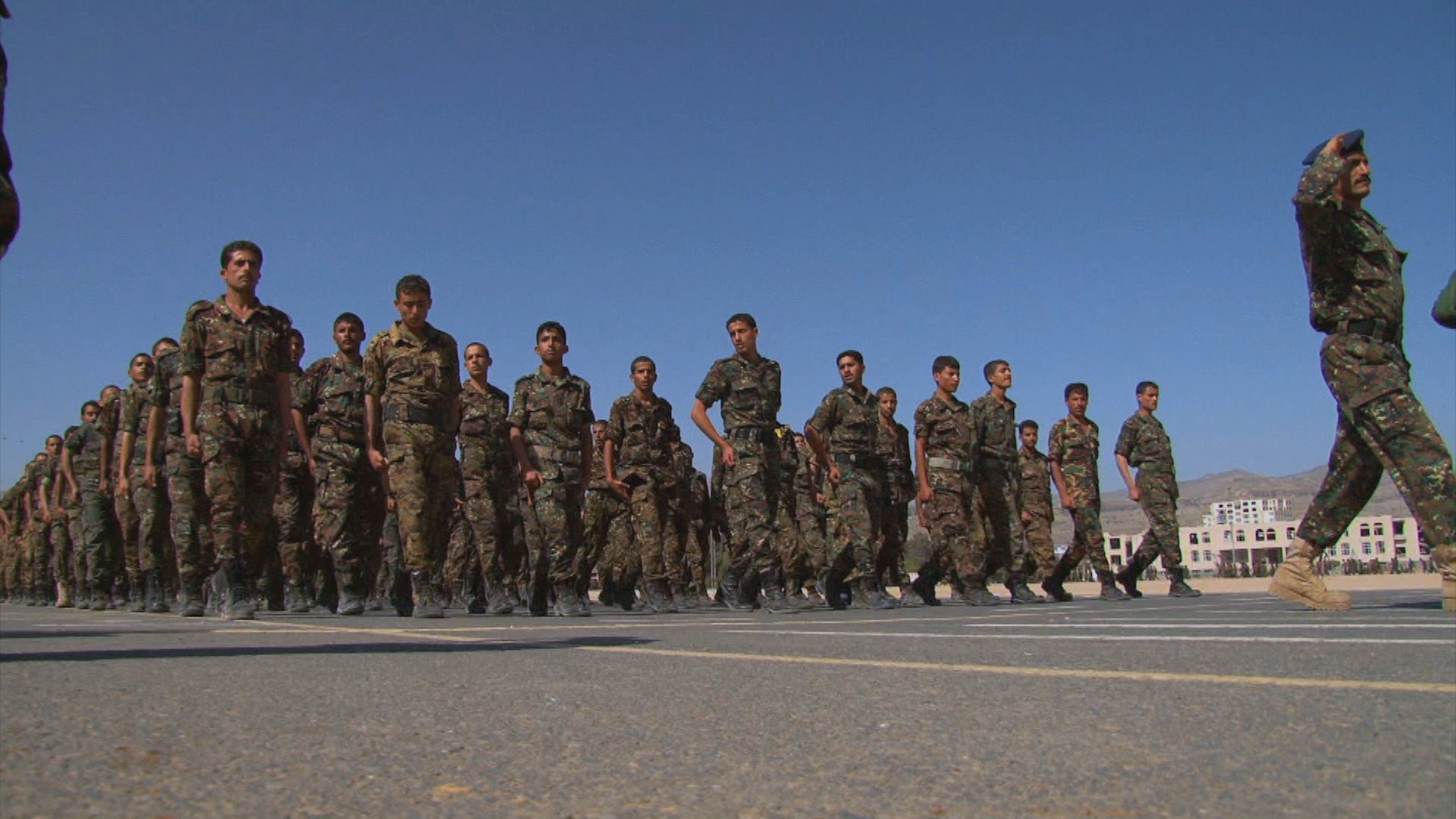 soldiers marching