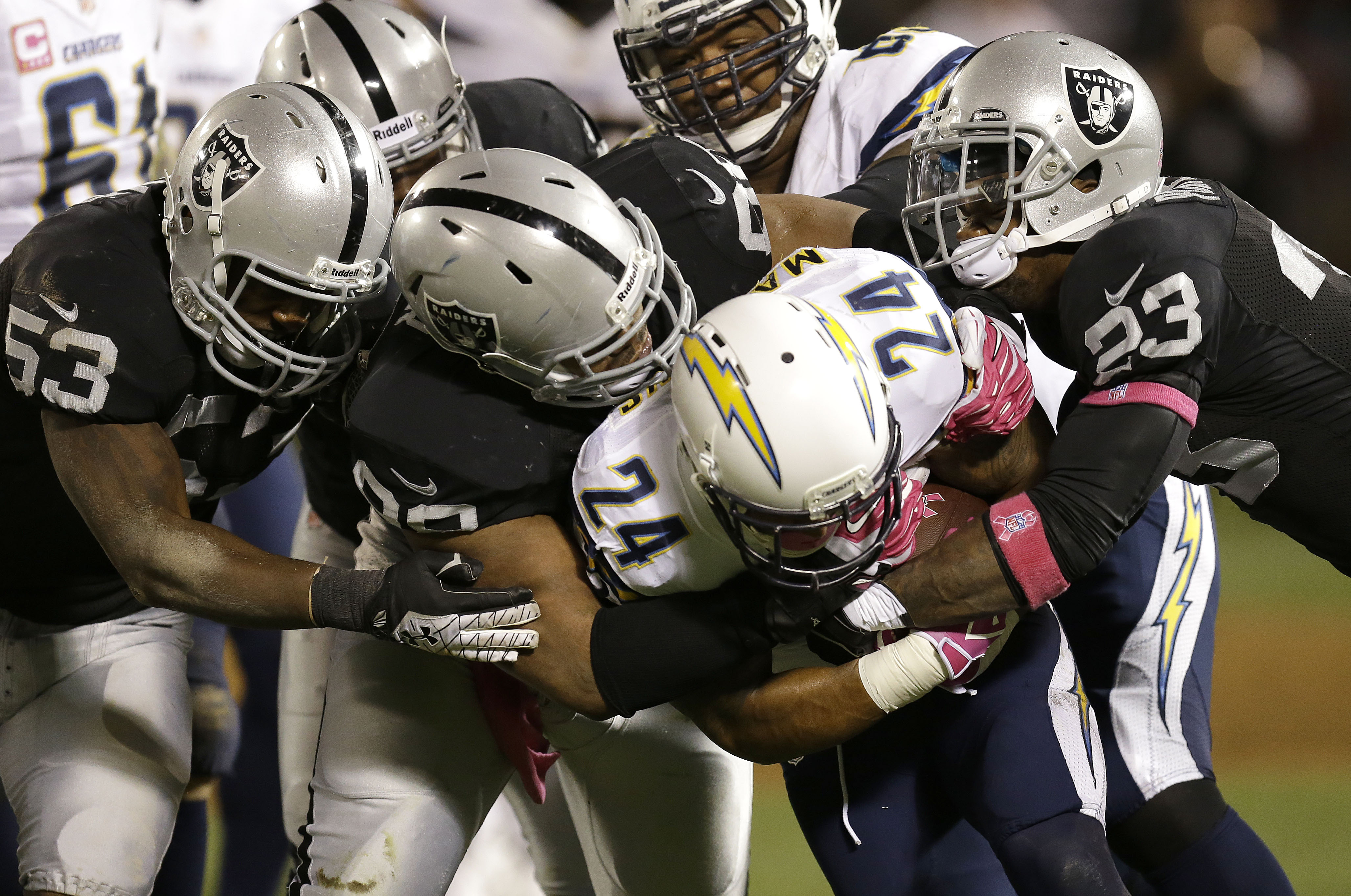 CHARGERS RAIDERS FOOTBALL