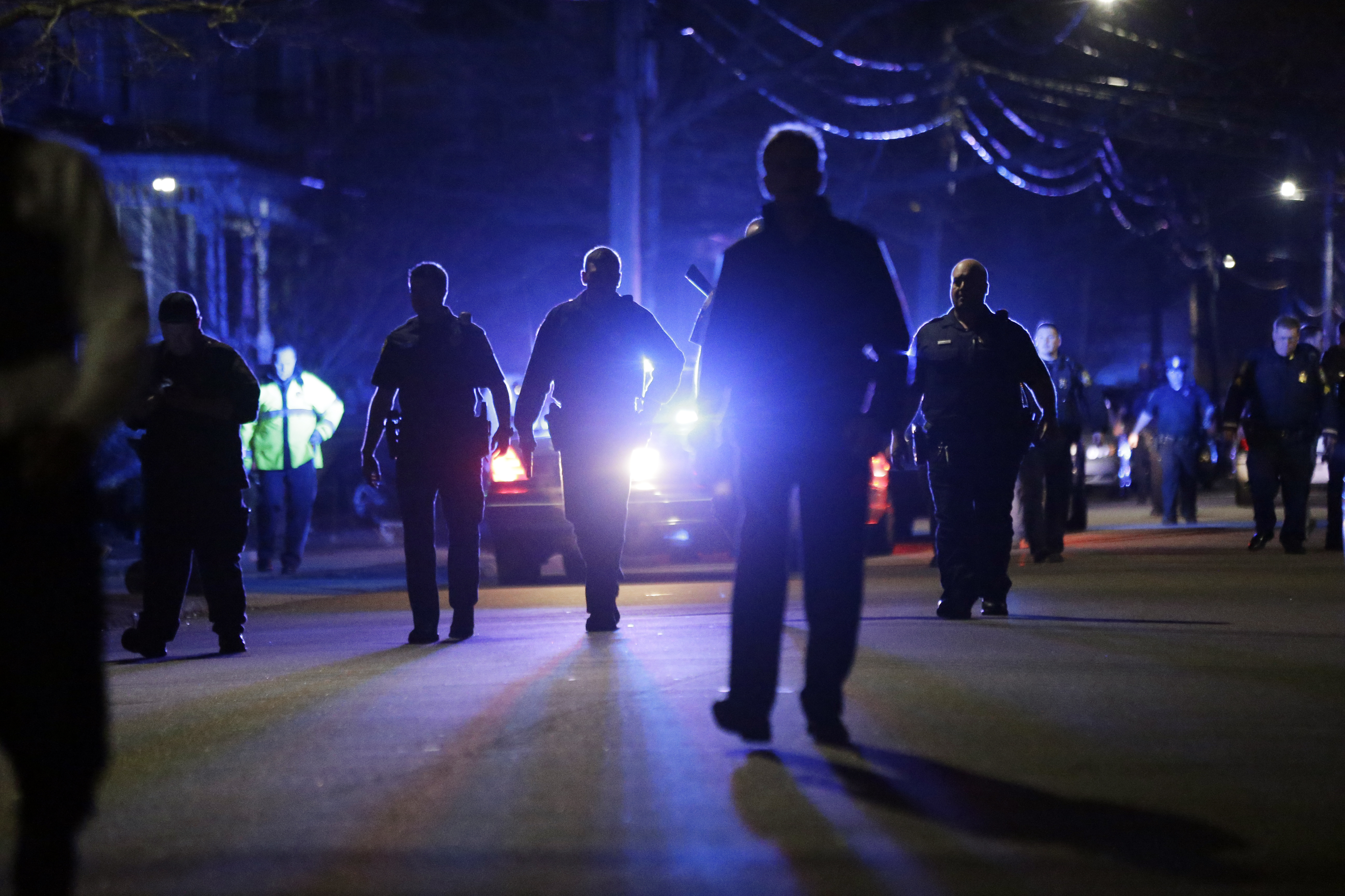 police officers at a scene