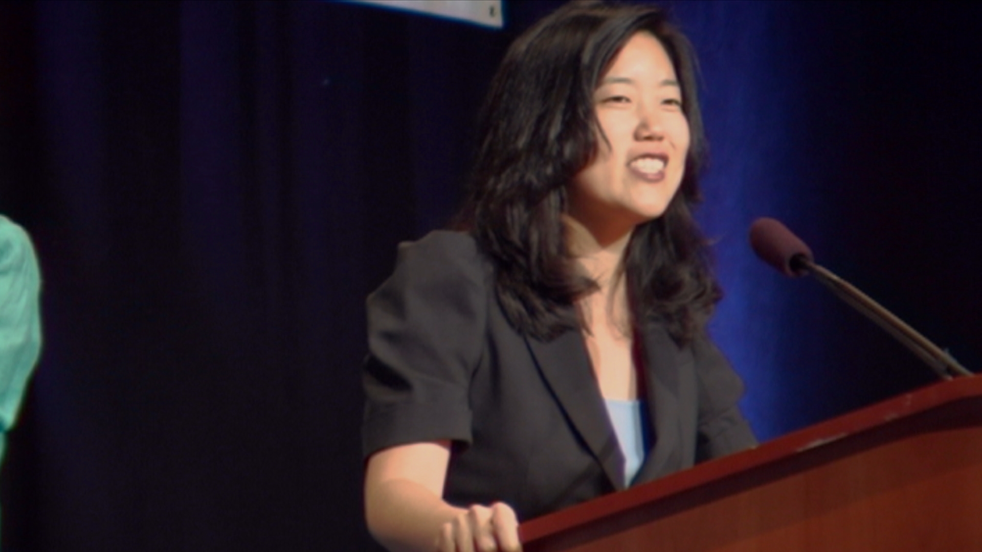 rhee at podium