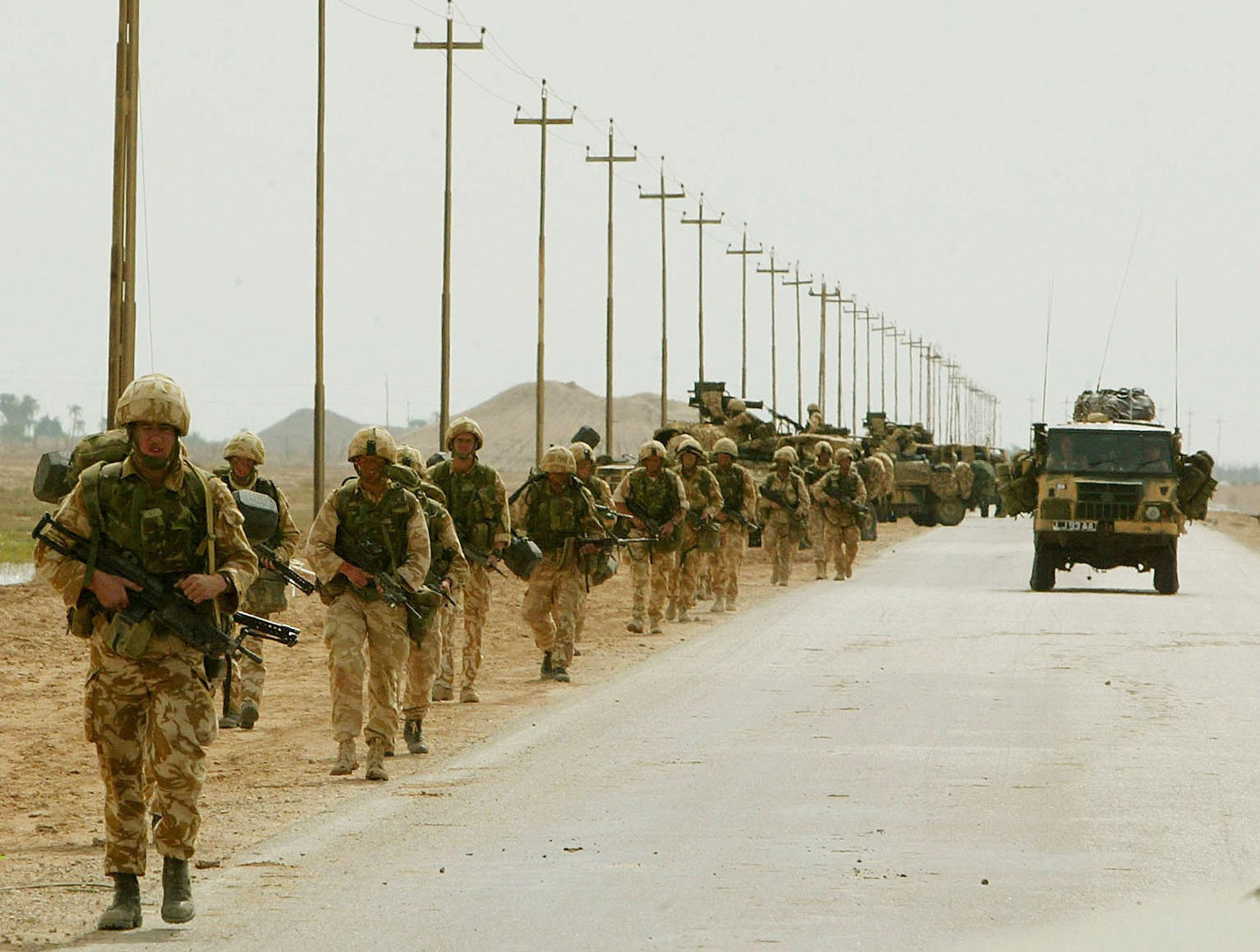 Iraq -- soldiers leaving