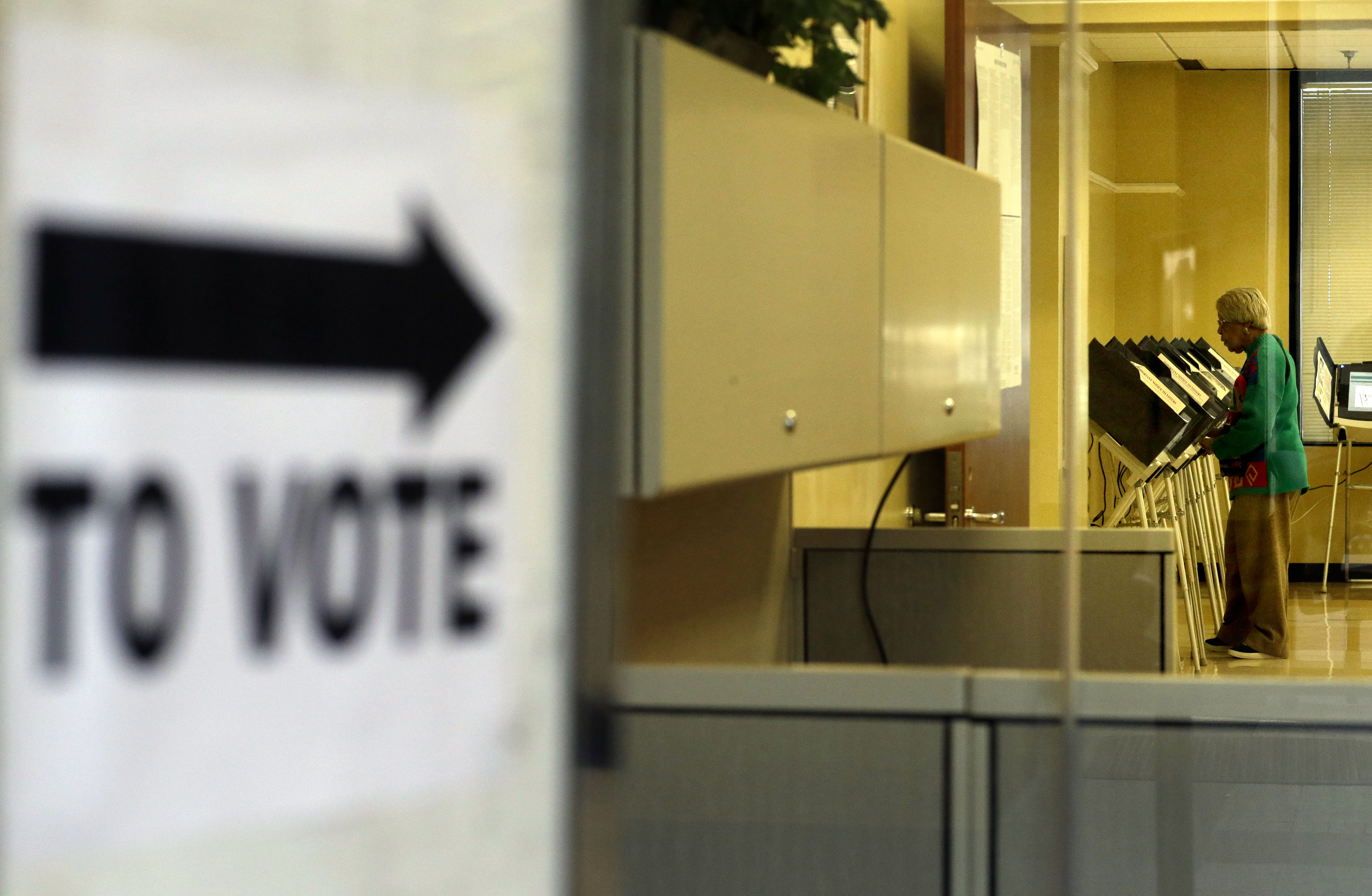 voters casting ballots