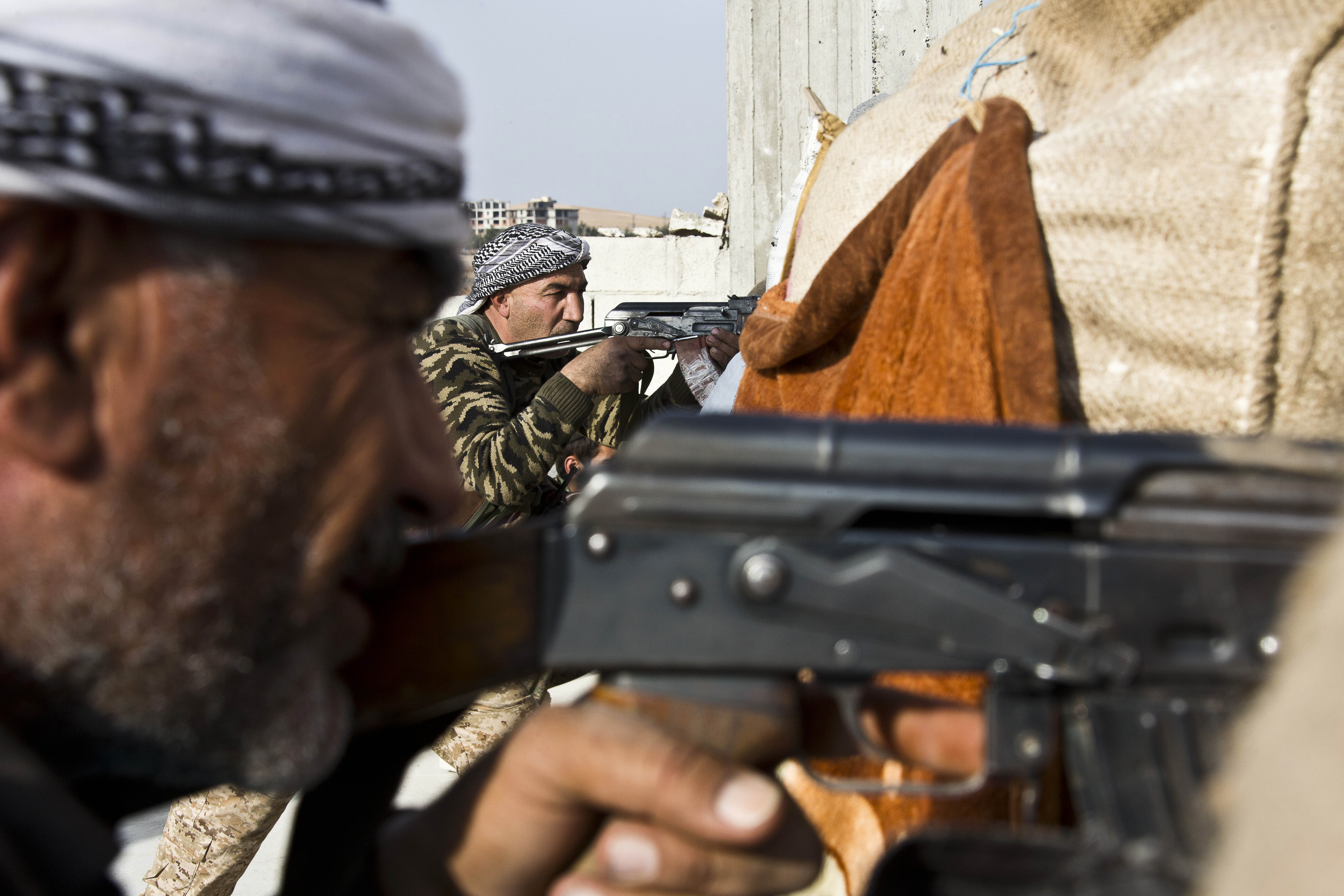 APTOPIX Mideast Syria Inside Kobani