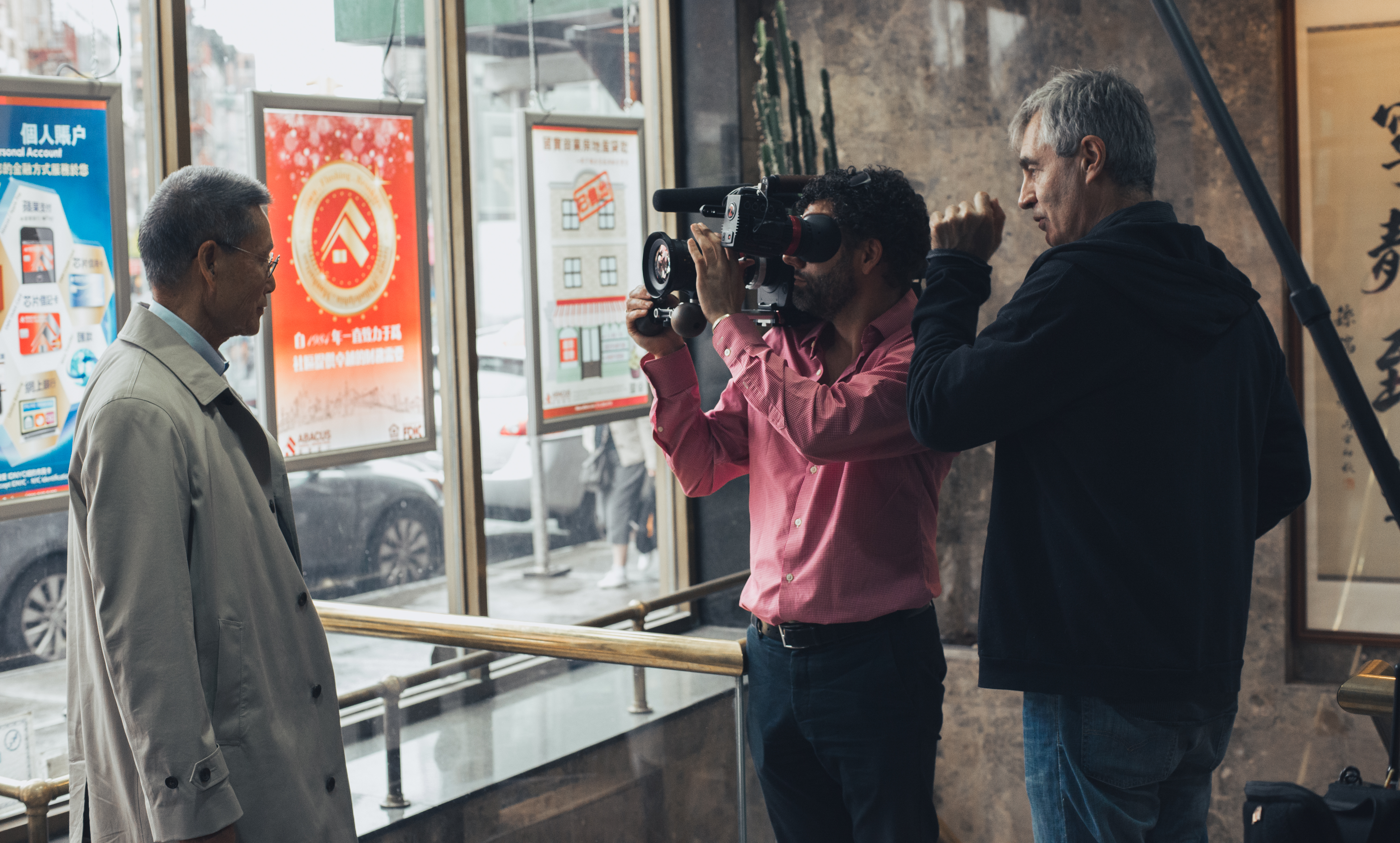 Steve James filming Abacus
