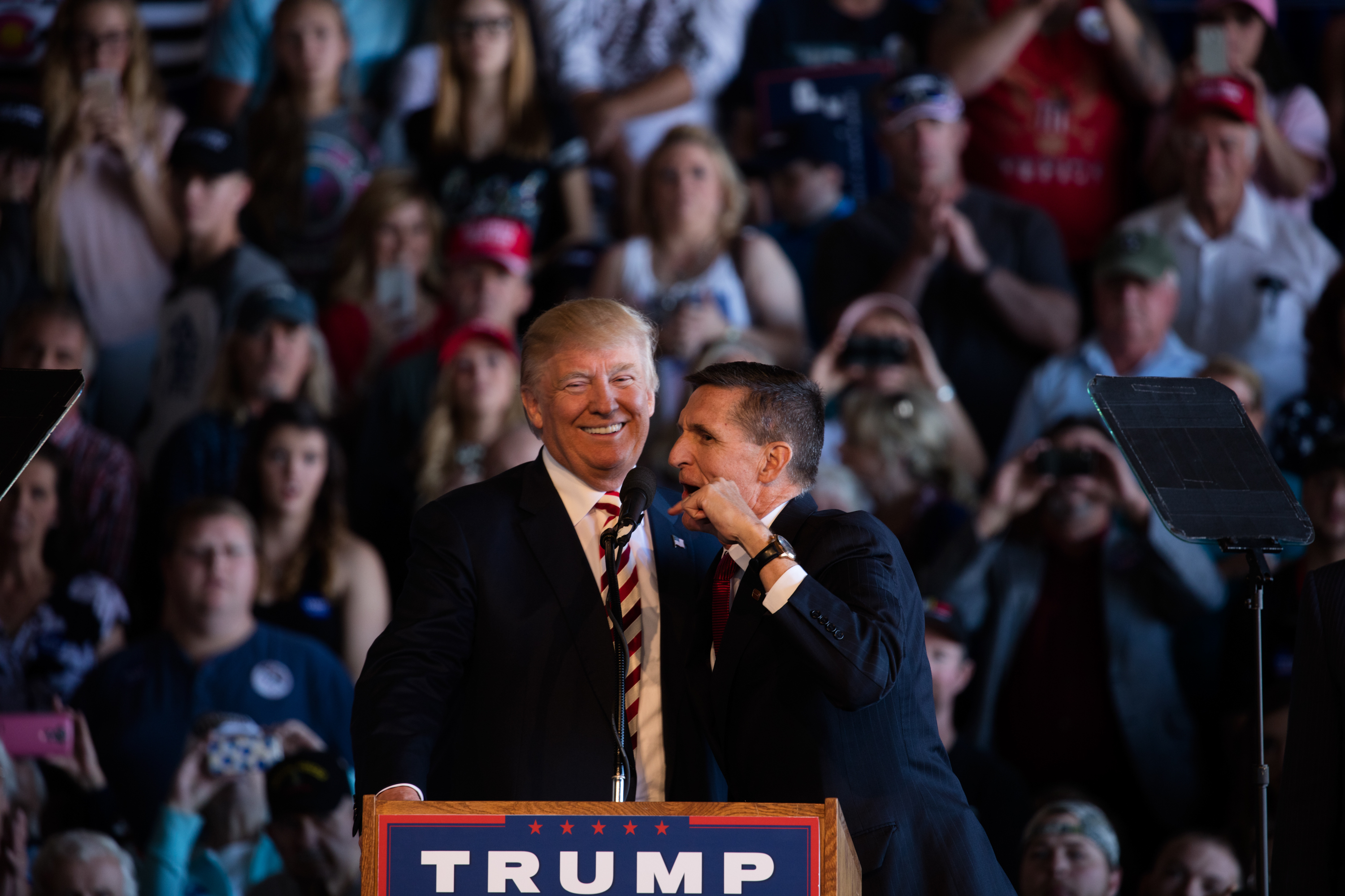 Donald Trump with Michael Flynn