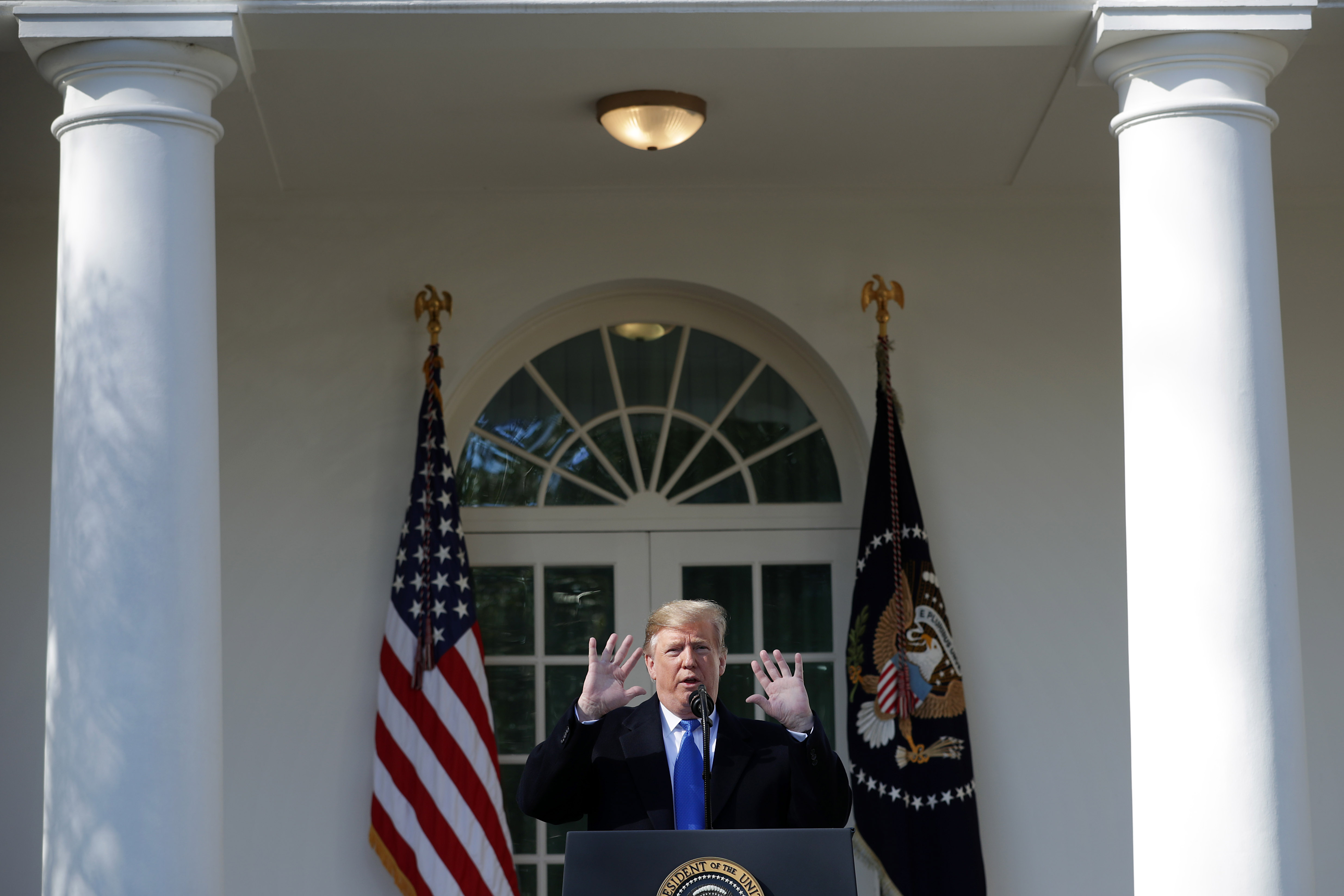 President Trump Discusses National Security And The Southern Border