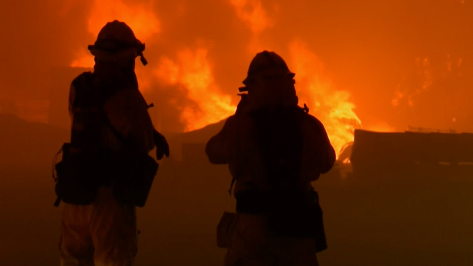 firefighters camp fire paradise