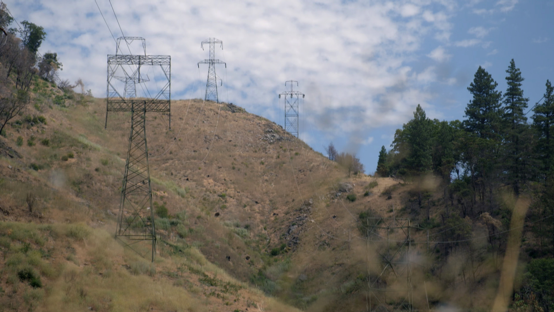 power lines in California