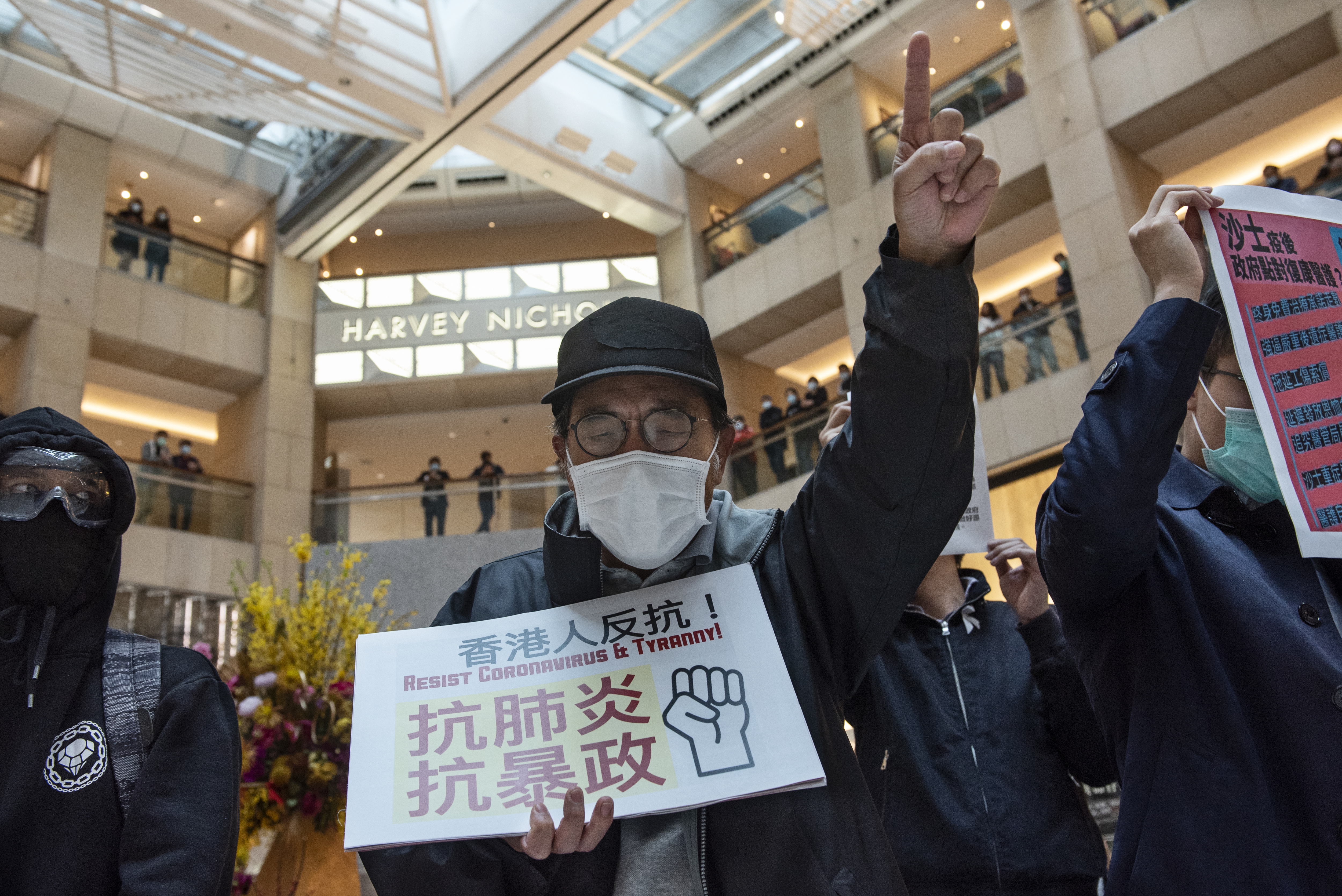 Hong Kong coronavirus protester