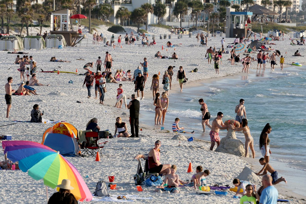 Florida beach coronavirus closing