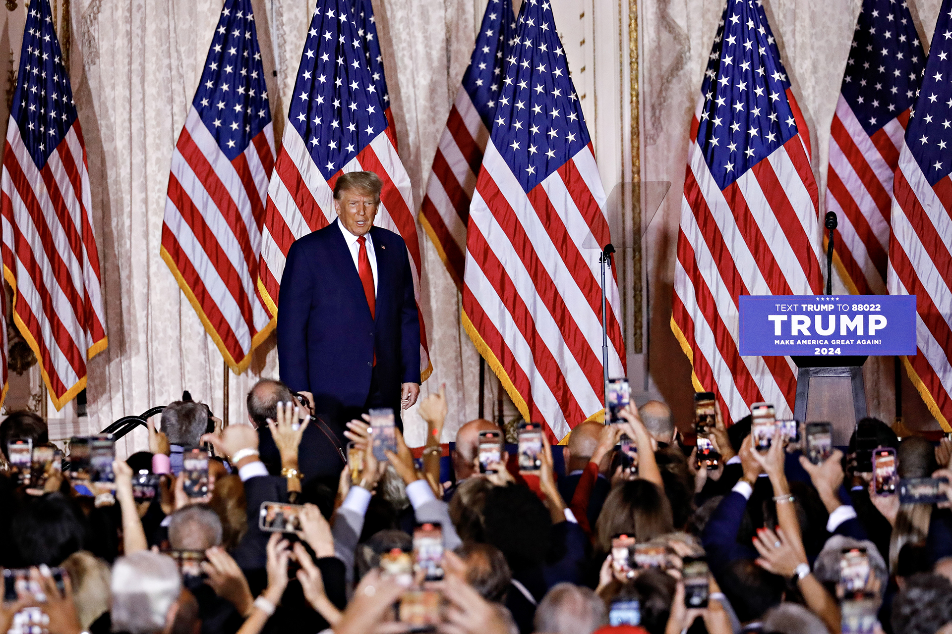 Former President Donald Trump Makes Announcement At Mar-A-Lago